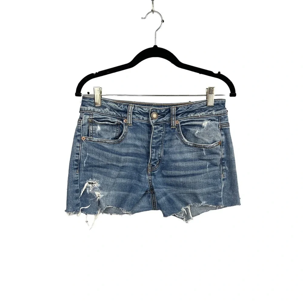 American Eagle Tomgirl Cutoff Denim Shorts Size 4